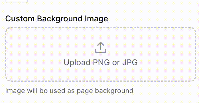 Custom background images feature preview