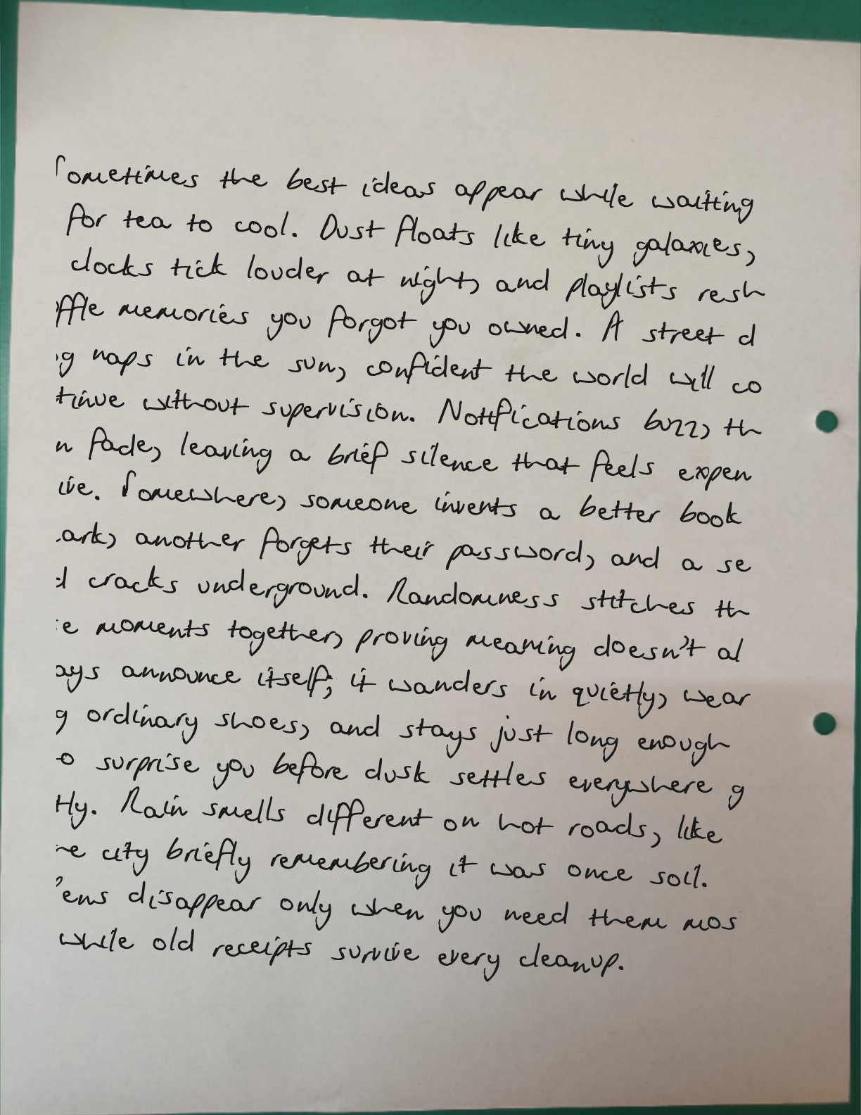 Sample handwriting preview