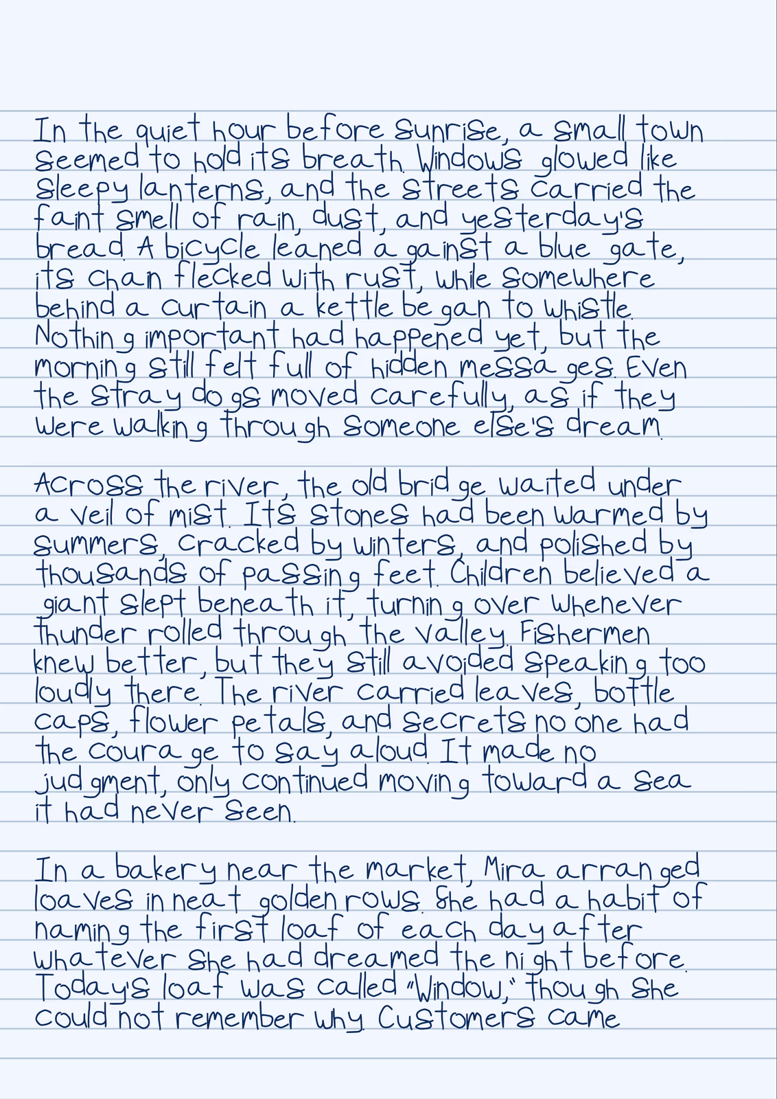 Text2Ink handwritten page preview 3
